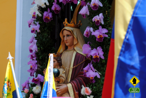  Virgen de Coromoto evocación de la Virgen María. Que fue nombrada patrona de Venezuela el 1ro de mayo de 1942 por el Episcopado Nacional y reafirmada por el Papa Pío XXII en 1944.
