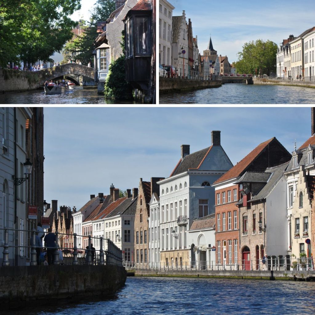 Los canales tienen una longitud de 8 kilómetros con una profundidad de 2 metros. En todo su recorrido se pueden observar otra perspectiva de la ciudad y ver sus casas muy antiguas con fachadas con el arte típico de Bélgica. 